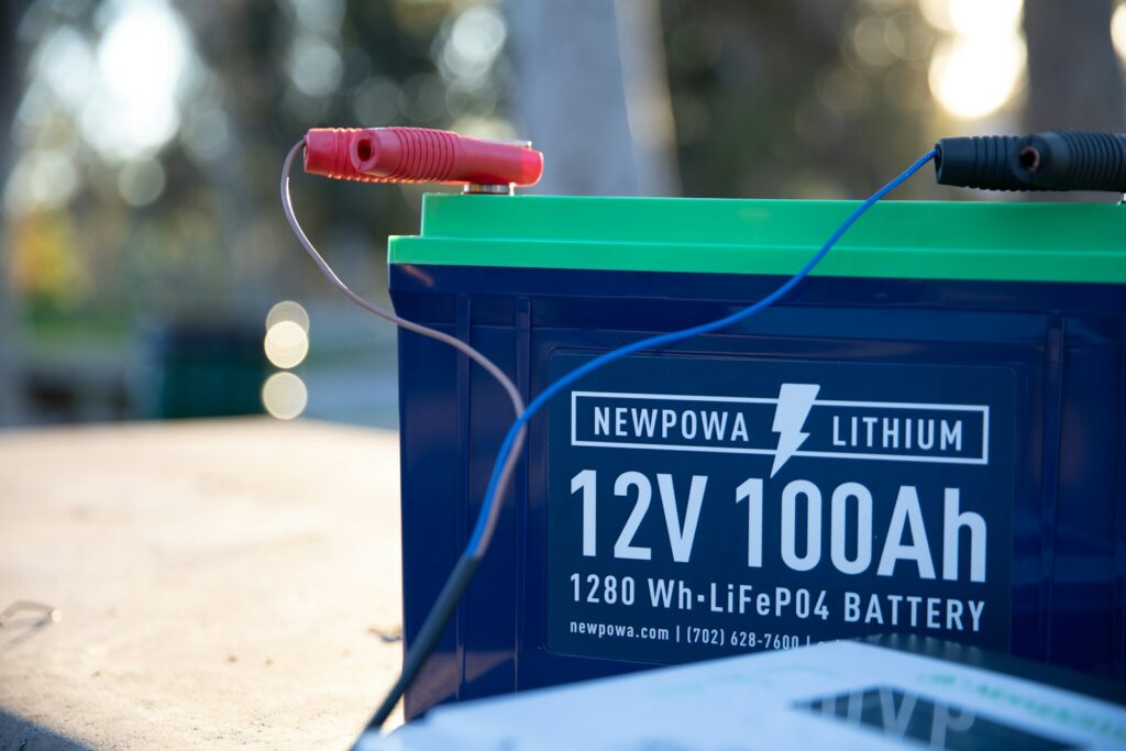 a close up of a battery on a table