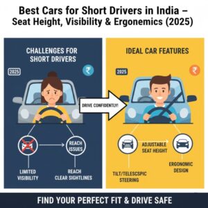 Best Cars for Short Drivers in India – Seat Height, Visibility & Ergonomics (2025)