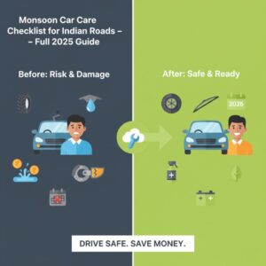 Monsoon Car Care Checklist for Indian Roads – Full 2025 Guide