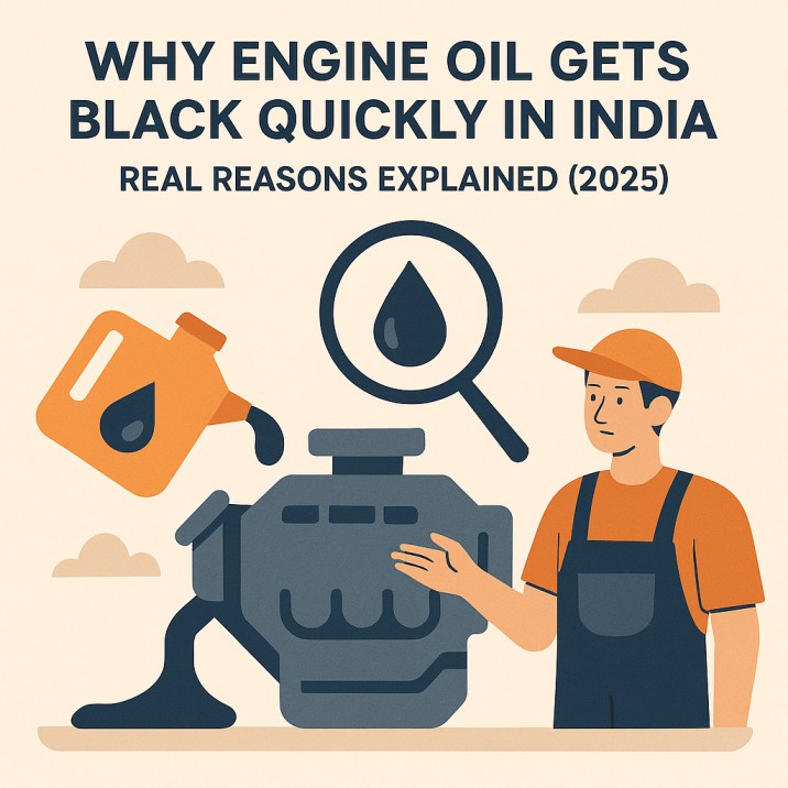 Why Engine Oil Gets Black Quickly in India – Real Reasons Explained (2025)