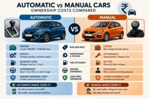 Automatic vs Manual Cars: Ownership Costs Compared (Indian Reality Breakdown)